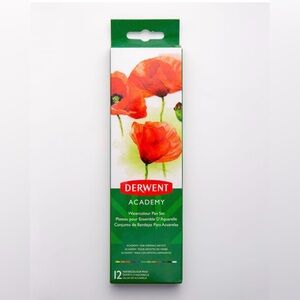 DERWENT : ACADEMY WATERCOLOUR PAINT : PAN SET OF 12